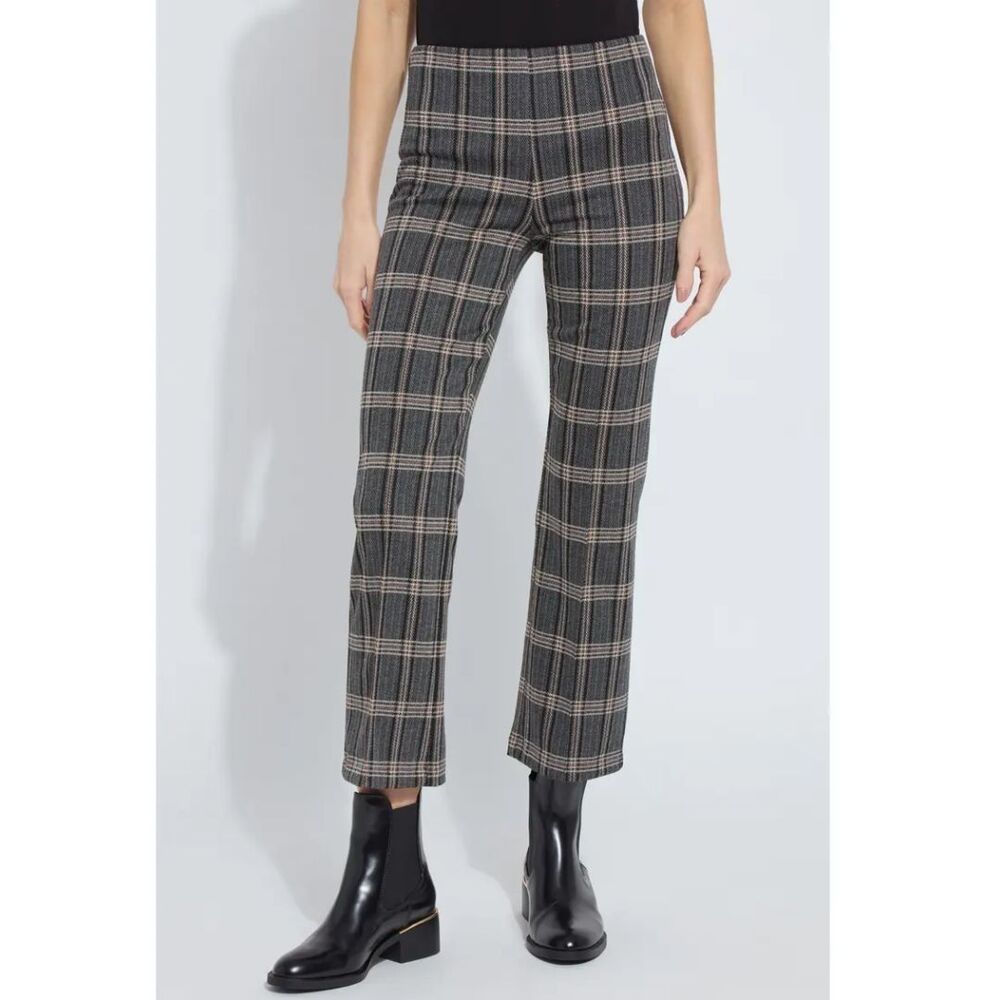 Lysse Plaid Ankle Elysse Pants Size Small New